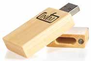 0 Flash Drive Bamboo Bullet Keyring USB 2.