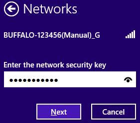 1 or Windows 8, use WLAN AutoConfig to connect to the AirStation. 1 Switch Windows to desktop mode. 2 Click the network icon in the system tray.
