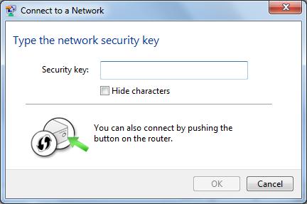 3 Enter the encryption key and click OK.