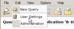 webxtender Settings 10. User Settings Frm the Query Screen r the Applicatin List: Edit Menu User Settings: a.