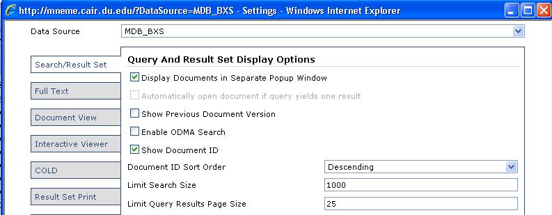 Interactive Viewer Check bx fr Enable Interactive Viewer Enabling the interactive viewer displays images in the