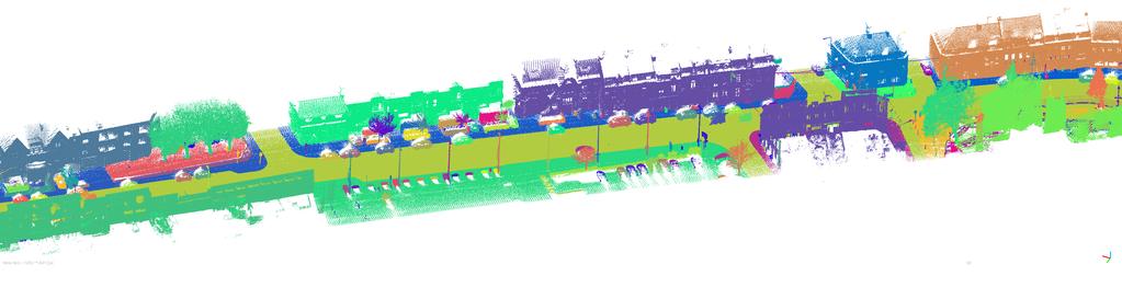 Figure 2. A section of the Paris-Lille-3D point cloud (reflectance ranges from 0 [blue] to 255 [red]). Figure 3.