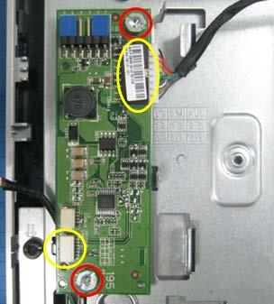 9, Disassemble Webcam Remove the cable and screw in