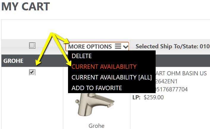 Key in the product id and select the desired product from the drop down