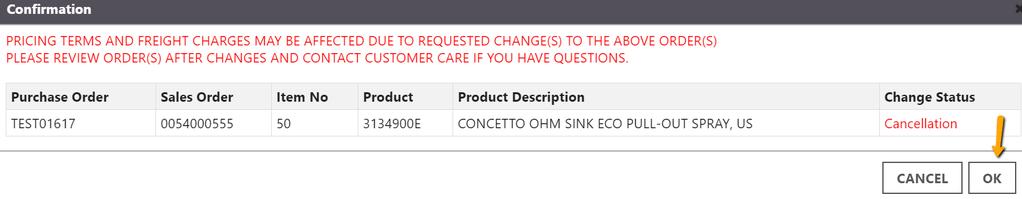 ORDER MANAGEMENT 4) HOW TO PROCESS ORDER CANCELLATION/CHANGE - CONT. 4.3 HOW TO CHANGE LINE QUANTITY To decrease quantity, select the three lines menu next to the item then click on DECREASE QUANTITY Change the quantity next to the OQ box 4.