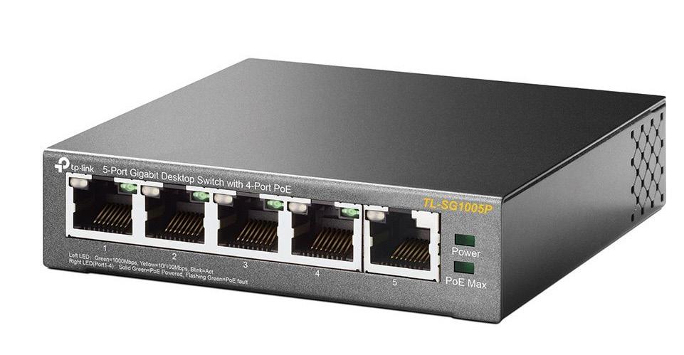 Ethernet Switches WPTL-SG1005P > Unmanged Switch for Point-to-Point Applications > TP-Link: 5-Port Gigabit