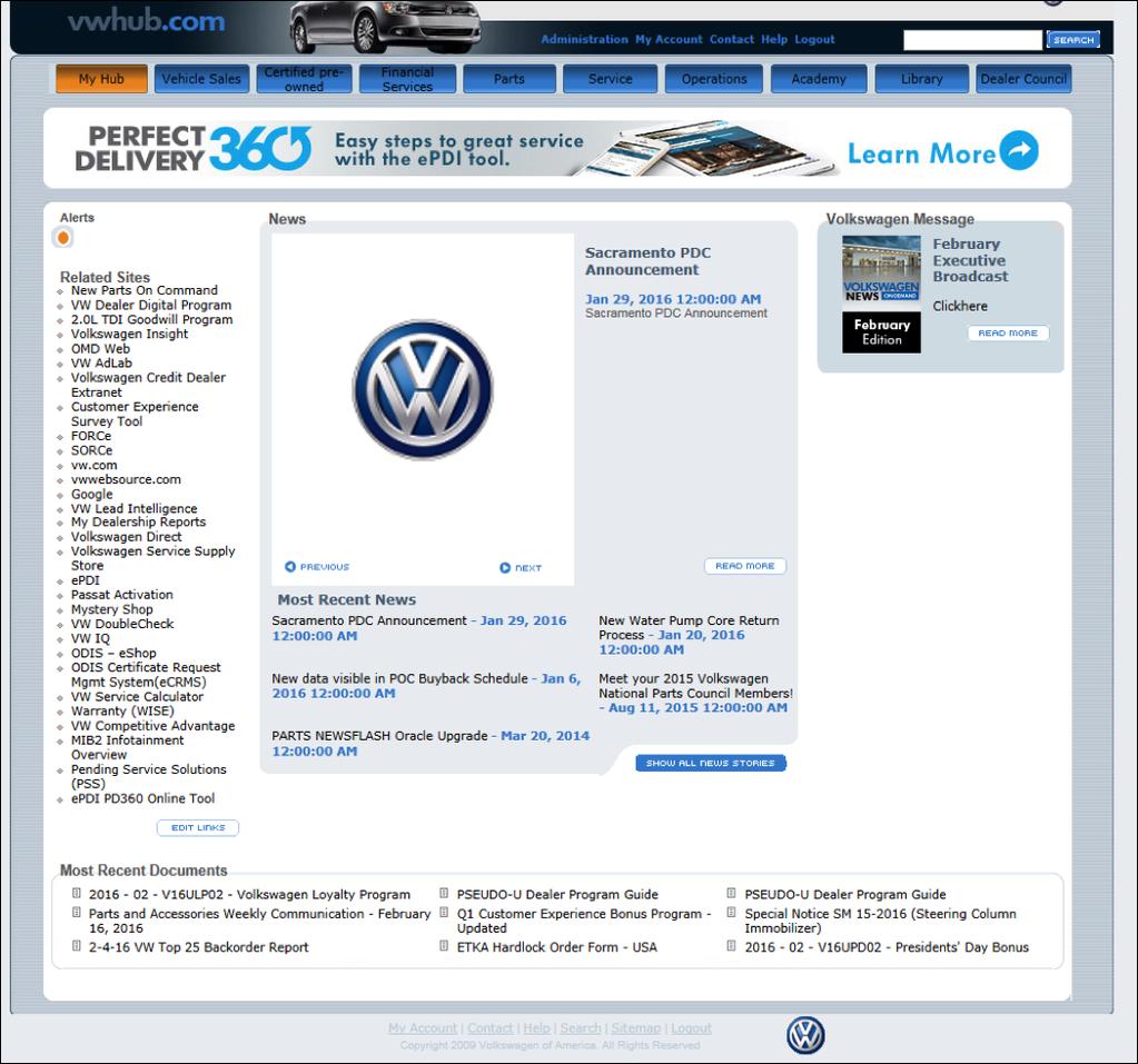 Site Access New Parts On Command Quick Start Access POC Audi Volkswagen