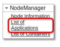 If your application is still running, try clicking on List of