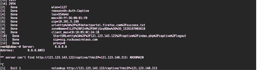 5.2 DOS ATTACK TERHADAP HALAMAN LOG MASUK UKM WIFI Seperti laman sesawang yang lain, halaman log masuk mempunyai IP Address yang tersendiri yang membolehkan maklumat daripada server dipaparkan kepada