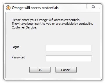 5 - Connection Please use the Windows Connection Manager to manually enter your Orange wifi access