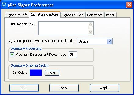 The option is checked on by default. 3.3.7 Signature Capture Options To set the Signature Capture options, go to Tools Preferences. In the Signature capture tab, provide affirmation text if desired.