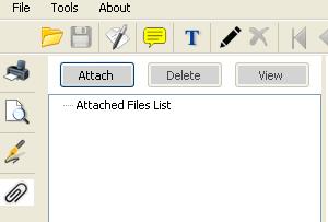 3.7 - Attachments pdoc Signer User Manual One can attach PDF documents and other types of files to a PDF. If you move the PDF to a new location, the attachments move with it.
