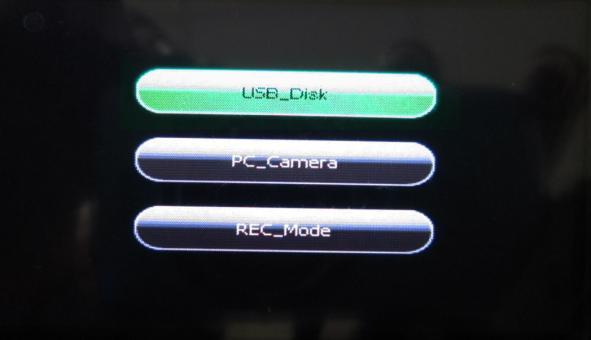1.USB_Disk press OK for USB back up operation 2.PC_Camera press OK for using F20 as a PC camera 3.