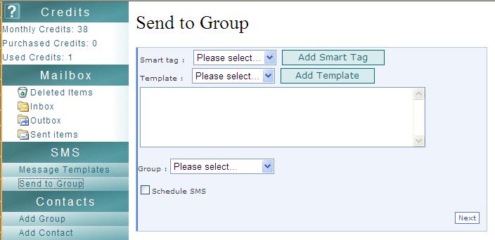 The smart tag field selected will generically populate your message body. NB Always leave a space between the words and the smart tag fields.
