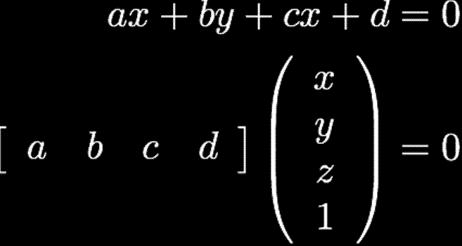 Duality 2D line equation Duality of