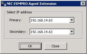 3.1.5 Set the IP Address that NEC ESMPRO Agent Extension uses Do the setting on the managed server.