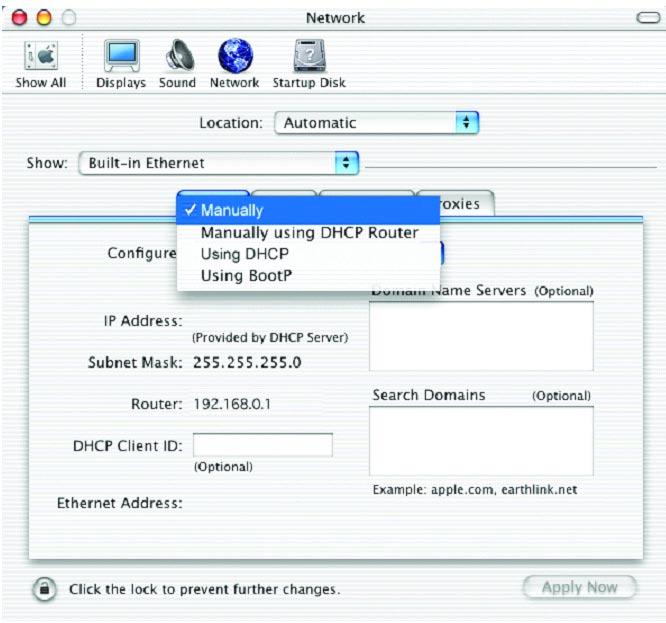 Networking Basics Select Built-in Ethernet in the Show