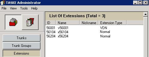 Repeat this procedure for all agent telephone and VDN extensions from Section 3. In the compliance testing, three extension records were created as shown below. 7.4.