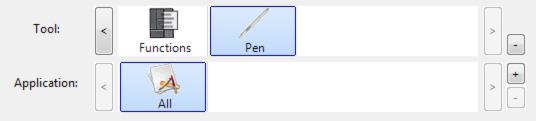 42 APPLICATION-SPECIFIC SETTINGS You can customize your pen for use with a particular application.