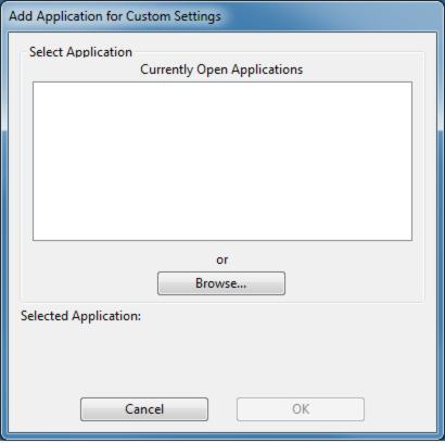 43 CREATING AN APPLICATION-SPECIFIC SETTING To create an application-specific setting, first choose the pen display and pen for which you want to create an application-specific setting.
