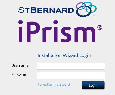 FIGURE 12. iprism Login Window 26. The iprism home page will appear after you log in.