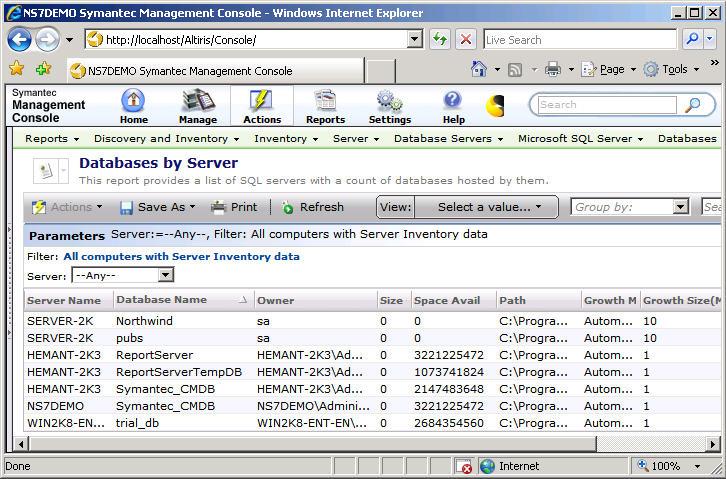 Server Management Suite you can determine the relationship with your servers and network devices.