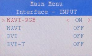 14 Interface - INPUT Move main/sub menu