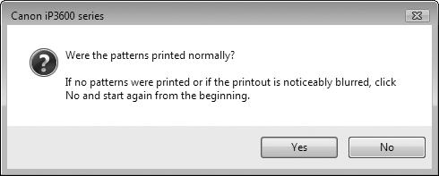 Aligning the Print Head 4 5 (B) (C) Confirm the displayed message and click Align Print
