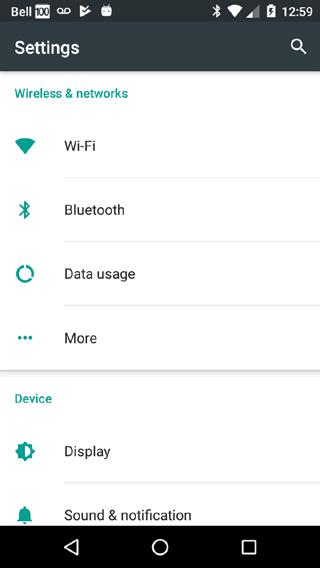 Turn Bluetooth on: Android