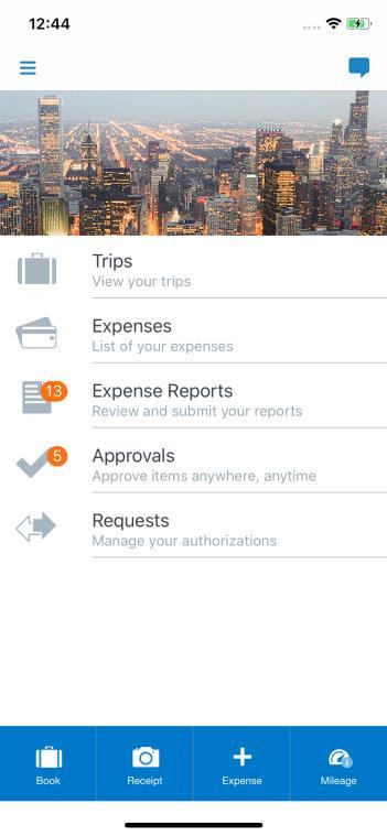 Create a New Expense Report You can create a new report: From the Reports screen (shown here) While adding expenses from the Expenses screen (described on the following