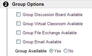 Create Groups 2. Click Manage Groups in 3. Click 4. Enter Name 5. Enter Description 6. Select Group Options 7.