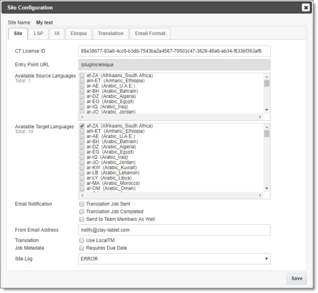 5 Configuring the Lionbridge App in CloudBroker 5.2 Configuring Global Translation Settings 3.