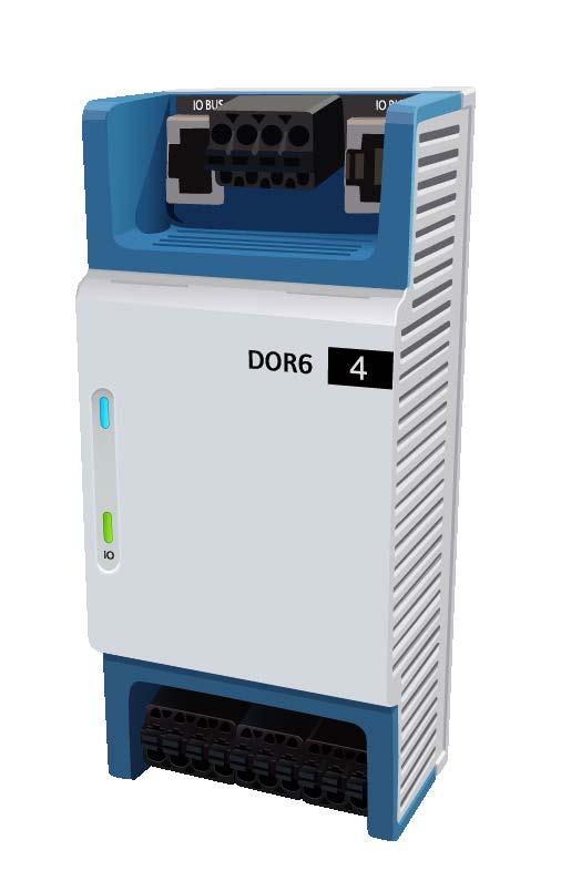 A Priva Blue ID C-Line Relay output module controls output functions using a relay.