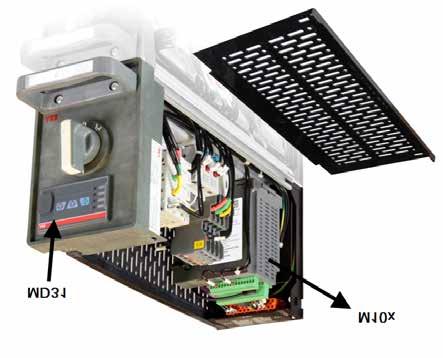 Mounting of M10x Basic dimension of M10x W x H x D=110mm x 140mm x 75mm Typical installation of M10x Vertical DIN rail or vertical screw mounting on horizontal plate Basic dimension of MD21 W x H x