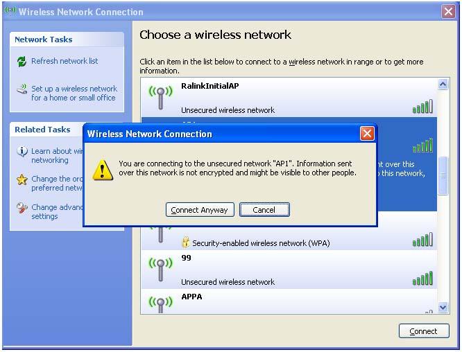 Then click "Connect Anyway" as shown as Figure 1-7.