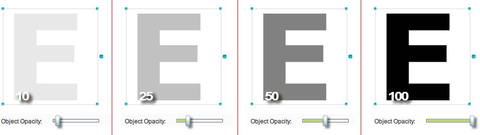 Chapter 7 s Push the slider left or right to control your object s density. The far left end causes full transparency.