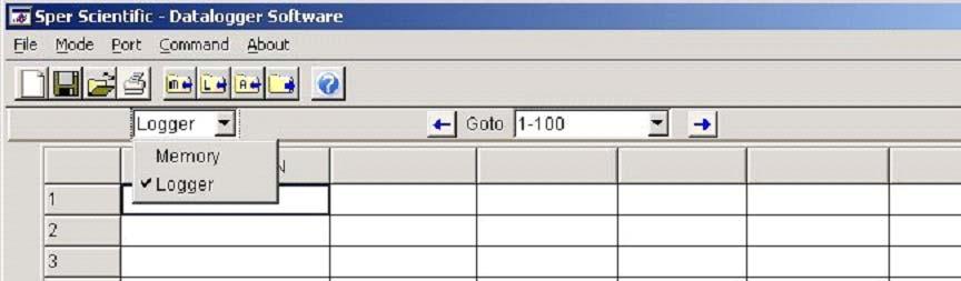 SOFTWARE CONFIGURATION Figure 2. Com Port 1. Select the Com port and ensure that the meter is communicating with the PC. 2. The selected Com port is displayed in the bottom-left hand corner of the software screen.