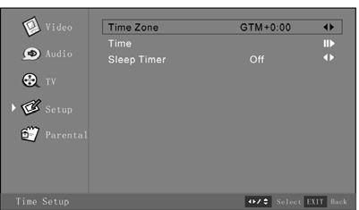 Make sure "Time Zone" is highlighted, press or as required. 2. Press or to select your timezone. Australian Timezones are as follows: - GMT+8:00 Perth - GMT+9.