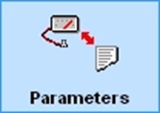 Parameters View and edit parameters, configure inputs and outputs,