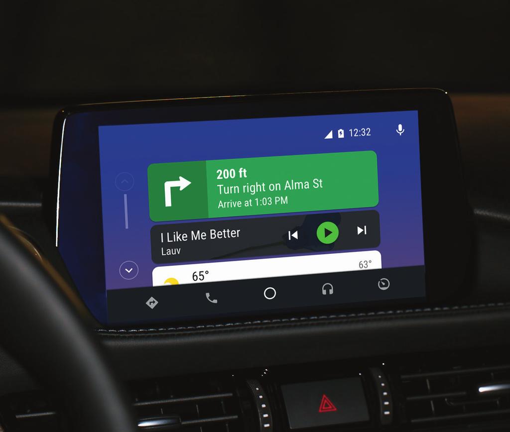 Android Auto USER GUIDE USER GUIDE Available on select models, Android Auto provides convenient access to your Android