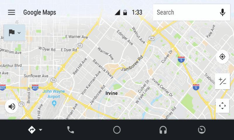 MAPS AND NAVIGATION With Android Auto, you can navigate using Google Maps or compatible third-party navigation apps such as Waze.