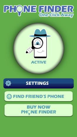2) Help A friend find his/her Phone If your friend cannot find his Phone, you can help him find it. Go to the Phone Finder App and click Find Friend s Phone.