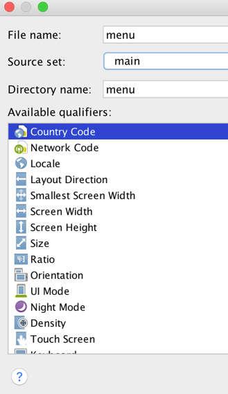 Right click menu directory ->