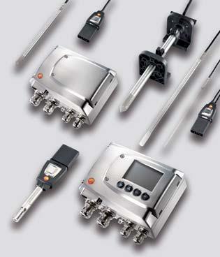 + Probe series testo 661x SPECIFICATIONS Optimum adjustment concept thanks to adjustment of the entire signal chain incl.