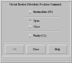 Tutorial Technical descriptions Switch device 3.4.5 Substitute position dialog box Use the Substitute position dialog box to change the position indication in the terminal and the process database.