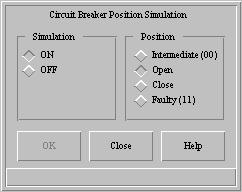 Tutorial Technical descriptions Switch device 3.4.6 Position simulation dialog box Use the Position simulation dialog box to change the position indication in the process database only.