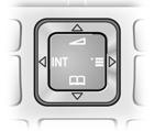 Operating the handset Control key Control key In this user guide, the side/position of the control key that you must press in the given operating situation is shown in black (top, bottom, right,