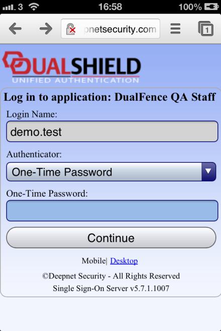 Check the device status on DualShield Management