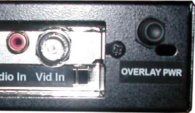 8. Integrated Overlay Option Integrated overlay is provided as an additional option in Four264 DVRs: If overlay is fitted, this cable must be plugged in at the rear of the unit as shown: When overlay