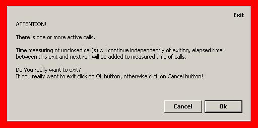 6 Exit The communication with Call Station has to be stopped you have to turn off the Call Stations pushing the Stop [F6] button before you exit the program.